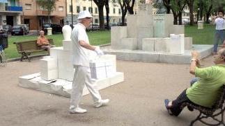 L’iniziativa di ieri in piazza Mazzini