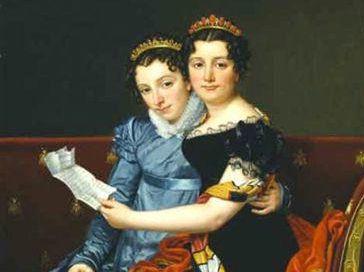 David Zenaide e Charlotte Bonaparte in un dipinto e la villa dei Mulini 
