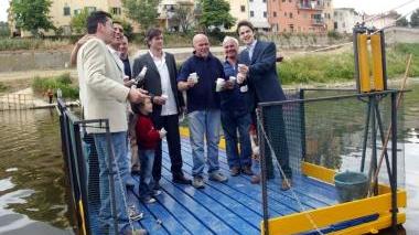 Il traghetto tra la Tinaia e Limite