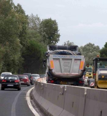 Lavori lungo la superstrada 