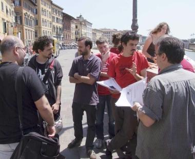 Una protesta a favore di Rebeldia  