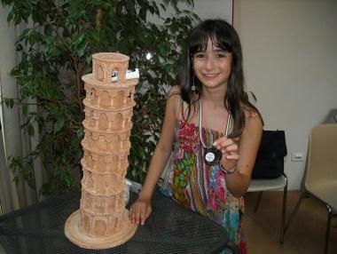 Margherita Staffa durante la premiazione 