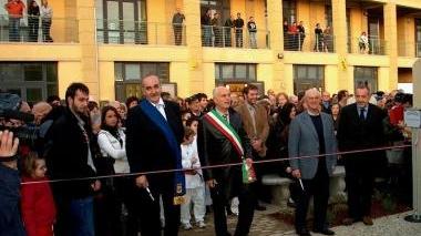 Un momento dell’inaugurazione del Polo