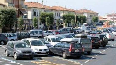 Uno dei numerosi parcheggi a pagamento