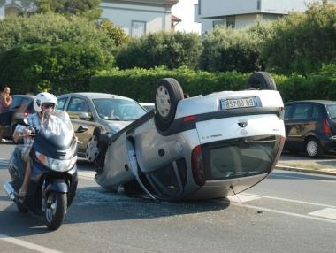 Le auto incidentate nel tamponamento 