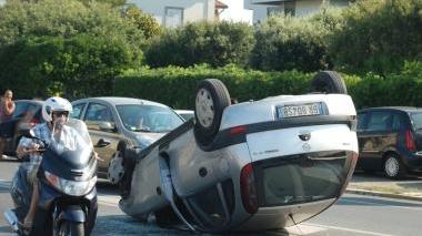 Le auto incidentate nel tamponamento