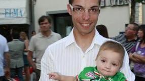 Giovanni Visconti con il figlio Thomas