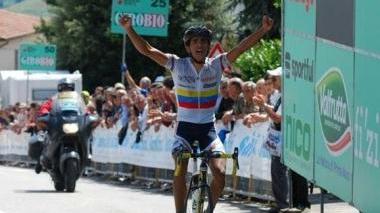 Yonathan Monsalve, vittorioso nella tappa di Vitolini del Girobio