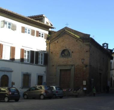 La chiesa di San Rocco nel centro storico di San Miniato 