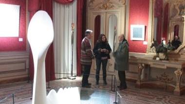 Una sala di Villa Mimbelli a Livorno