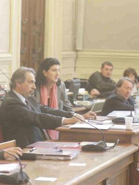 I banchi della giunta in consiglio comunale