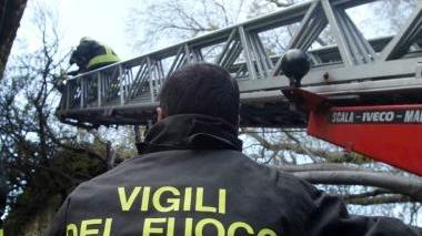 Vigili del fuoco in azione