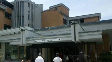 L’ingresso dell’ospedale di Pescia