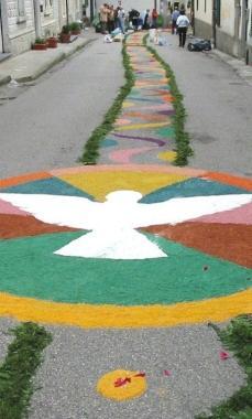Uno scorcio dellinfiorata 