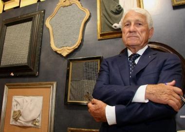 Giampaolo Bruni di Ilaria lane ieri nel suo stand a Pitti filati  