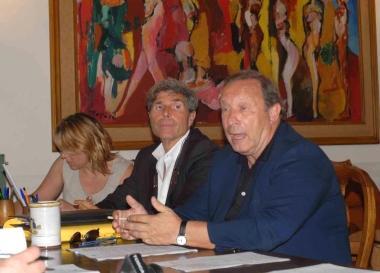 Un momento della conferenza stampa di ieri allAci di Pistoia      