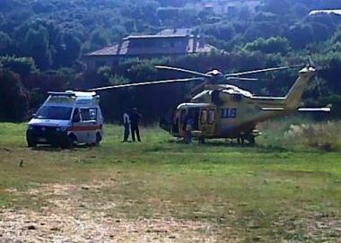 <b>PEGASO.</b> Un momento dei soccorsi ad Ansedonia 