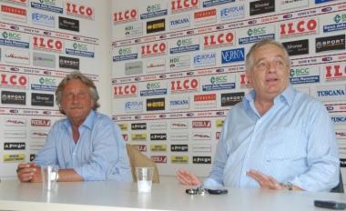 <b>SPONSOR</b> Il direttore Giancarlo Ciarpi con il presidente Piero Camilli 