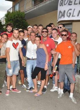 Gli amici fanno festa per il passaggio di Mirko Bigazzi al Livorno    