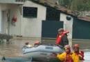Un’immagine dell’alluvione nell’Oltreserchio