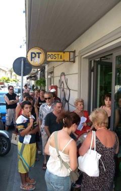 <b>DISAGI.</b> Code agli sportelli di via XX Settembre 