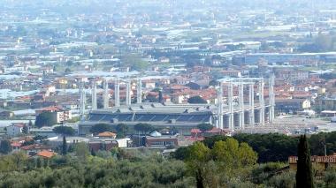 Panoramica del mercato dei fiori di Pescia