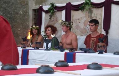 <b>LA CENA </b>etrusca del 2009 a Scansano 