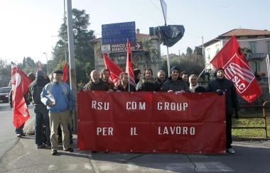 Una manifestazione degli operai della Cdm 