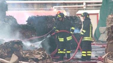Un’intervento dei vigili del fuoco