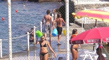 Uno scorcio dei bagni Sirena a Rosignano 