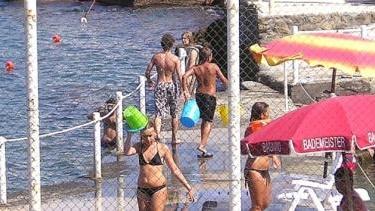 Uno scorcio dei bagni Sirena a Rosignano