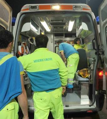 Un soccorso del 118 