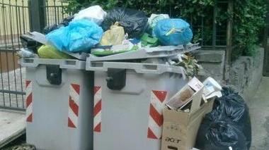 Cassonetti svuotati dopo troppo tempo Puzza e proteste a Ponte