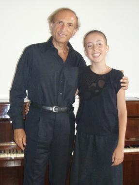 <strong>PADRE E FIGLIA.</strong> Caterina Barontini (a destra) insieme al padre Ilio: un binomio nel segno della musica