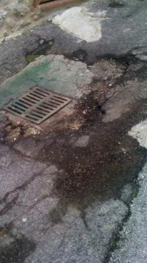 <b>PRATA.</b> Una delle strade disastrate   