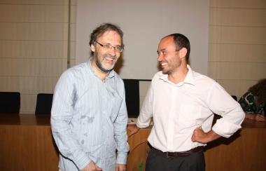Lo scrittore Marco Lucchesi con lassessore Rolle 
