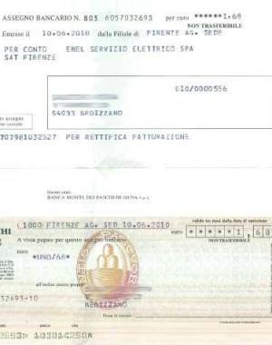 Per posta un assegno da 1,68 euro
