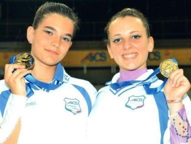 <b>CAMPIONESSE.</b> Erica Vannozzi e Lucrezia Reitano 