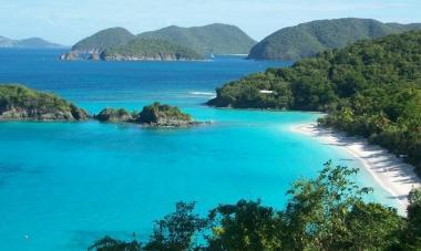 Uno scorcio delle Isole Vergini ai Caraibi 