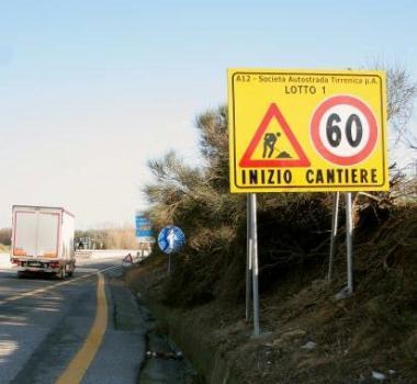 Linizio del cantiere della Tirrenica A destra lattuale Variante 