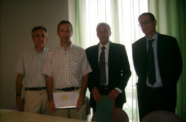 Da sinistra Ciampolini, Cini, Manzoni e Rafanelli 