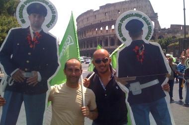 Rovito e Iannarelli alla manifestazione di Roma 