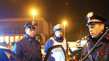 Carabinieri impegnati in controlli contro le corse clandestine