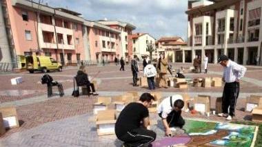 Piazza Unione Europea a Montelupo