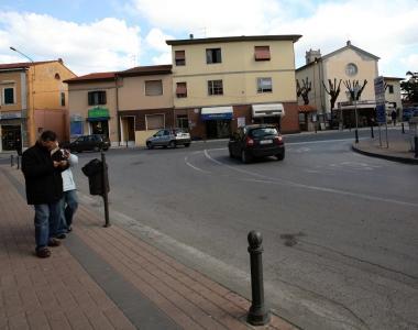 Il centro di Vicarello, dove Terreni &egrave; caduto dalla bici 