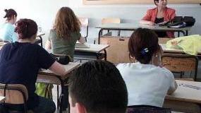 Studenti in classe con l’insegnante