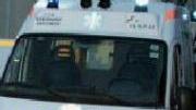 L’ambulanza della Pubblica assistenza di Rosignano