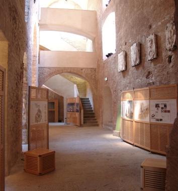 Linterno del Castello allestito per la mostra su Leonardo 