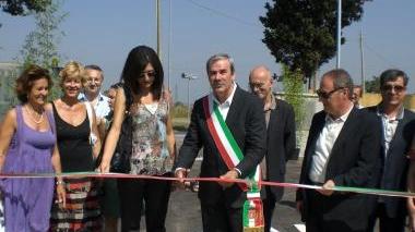 Alcuni momenti della cerimonia inaugurale della stazione ecologica