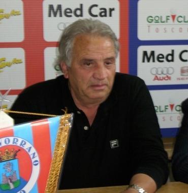<b>CONTENTO</b>. Il presidente del Gavorrano Mario Matteini 